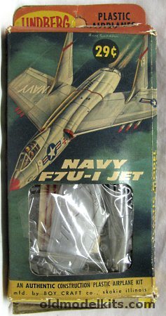 Lindberg 1/96 Navy F7U-1 Cutlass - (F7U1), R427-29 plastic model kit